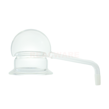 Flange Alembic Distillation Flask, Long Arm End Bent