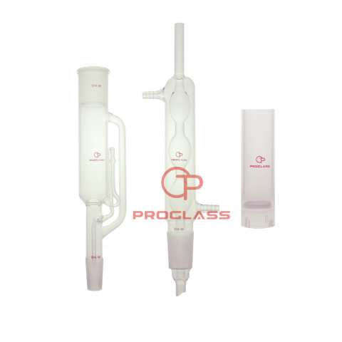 Extractors, Apparatus, Soxhlet, Flat-Bottom Flask, Glass Thimble