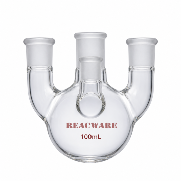 Four-Neck Round-Bottom Flask, Straight, 100 mL