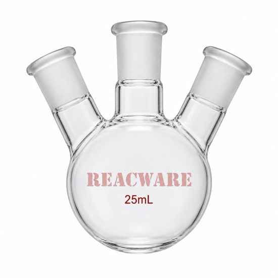 Three-Neck Round-Bottom Flask, 25 mL