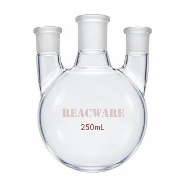Three-Neck Round-Bottom Flask, 250 mL, Straight Side Neck