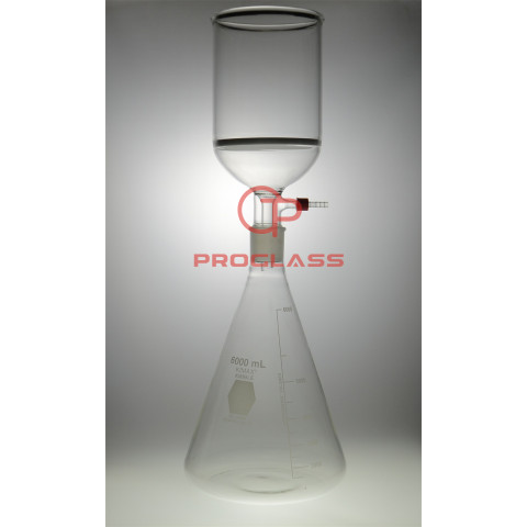 Buchner Filtration Set with Erlenmeyer Flask, 3000 mL + 6000 mL