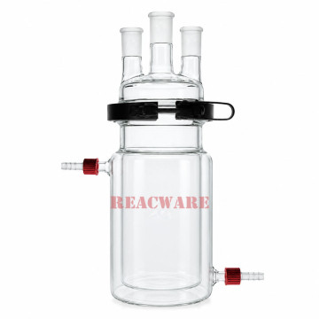 Separate Jacketed Reactor, Three-Neck with Easy Open PTFE Clamp