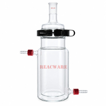 Separate Jacketed Reactor, One-Neck with Easy Open PTFE Clamp