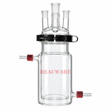 Separate Jacketed Reactor, Four-Neck with Easy Open PTFE Clamp