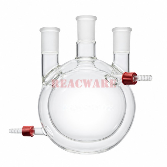 Three-Neck Round-Bottom Flask, Heavy-Wall, Jacketed