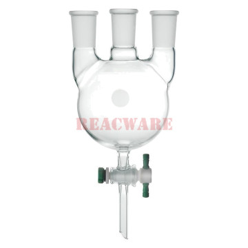 Three-Neck Round-Bottom Flask, PTFE Stopcocks