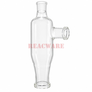 Glass Vapor Duct Bottle / Gas Trap Adapter for Rotary Evaporators
