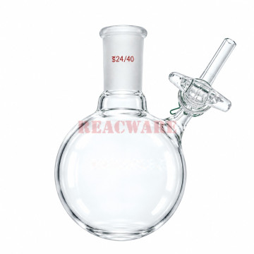 Reaction Flask, Round-Bottom, Glass Stopcock