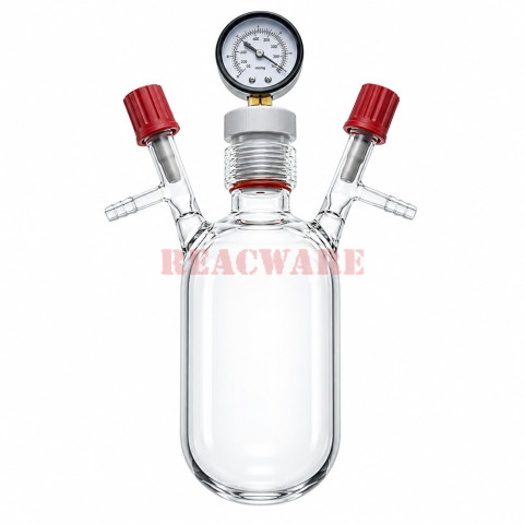 Vacuum Reactor Flask with Vacuum Gauge 35#