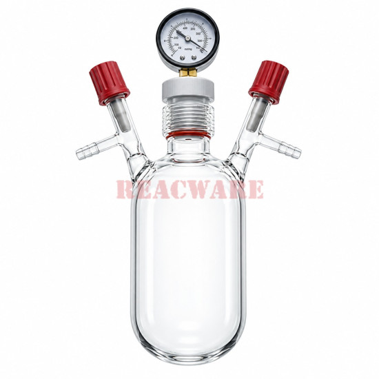 Vacuum Reactor Flask with Vacuum Gauge 35#