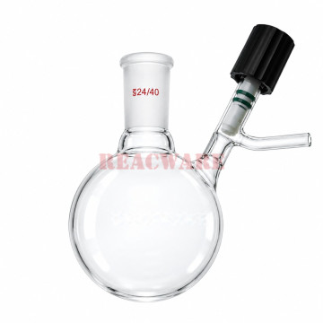 Reaction Flask, High-Vacuum Stopcock