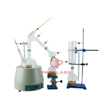 Short-Path 5 L Distillation Kit with Display Magnetic Heating Mantle