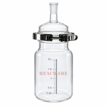 Separate Flask, One-Neck with Easy Open PTFE Clamp