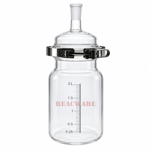 Separate Flask, One-Neck with Easy Open PTFE Clamp