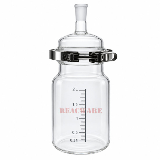 Separate Flask, One-Neck with Easy Open PTFE Clamp