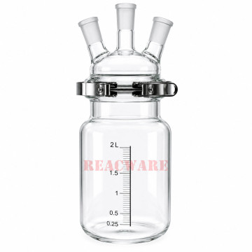 Separate Flask, Three-Neck with Easy Open PTFE Clamp