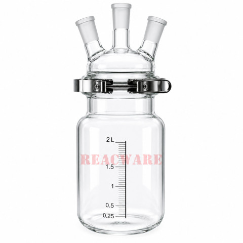 Separate Flask, Three-Neck with Easy Open PTFE Clamp