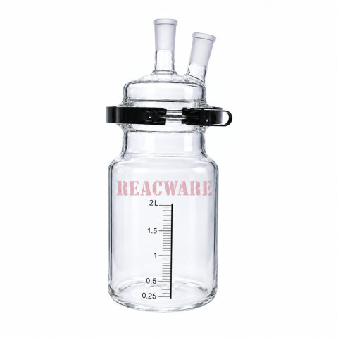 Separate Flask, Two-Neck with Easy Open PTFE Clamp