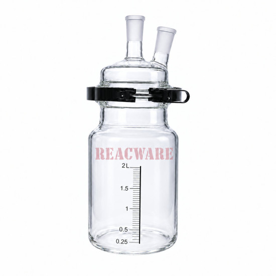 Separate Flask, Two-Neck with Easy Open PTFE Clamp