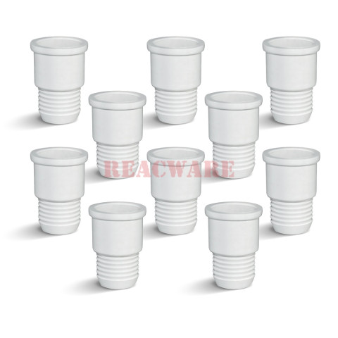 Rubber Screw Sleeve Type Septum Stopper, White (Pack 10)