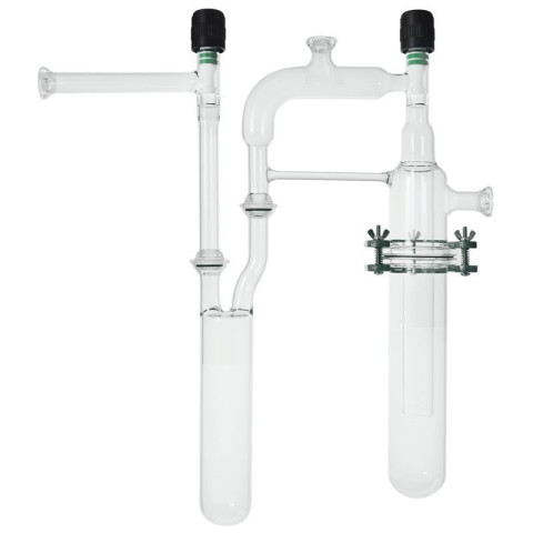 Dual Vacuum Traps, Assembly, O-Ring Joints, Air-Free, Schlenk